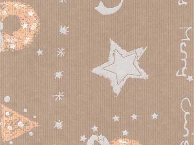 Seidenpapier Blumenpapier Einschlagpapier für Blumen: Classic Natural Christmas