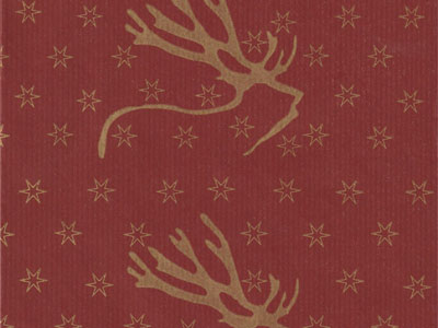 Seidenpapier Blumenpapier Einschlagpapier f&uuml;r Blumen: Nordic Reindeer Midnight