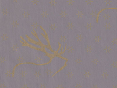 Seidenpapier Blumenpapier Einschlagpapier f&uuml;r Blumen: Nordic Reindeer Midnight